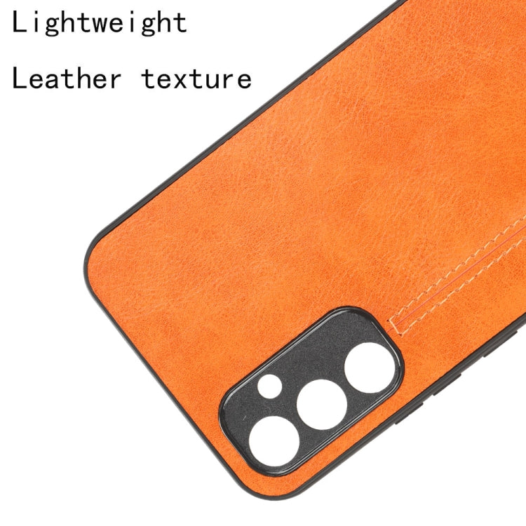 For Samsung Galaxy A34 5G Sewing Cow Pattern Skin PC + PU + TPU Phone Case