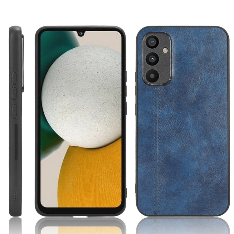 For Samsung Galaxy A34 5G Sewing Cow Pattern Skin PC + PU + TPU Phone Case