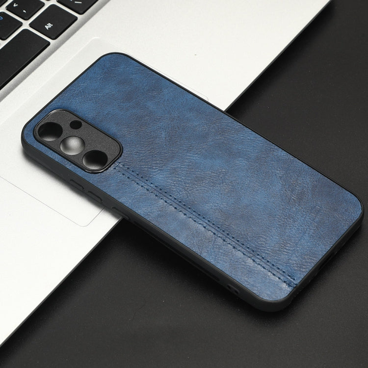 For Samsung Galaxy A34 5G Sewing Cow Pattern Skin PC + PU + TPU Phone Case