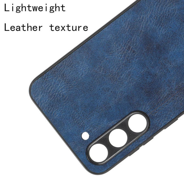 For Samsung Galaxy S23+ 5G Sewing Cow Pattern Skin PC + PU + TPU Phone Case