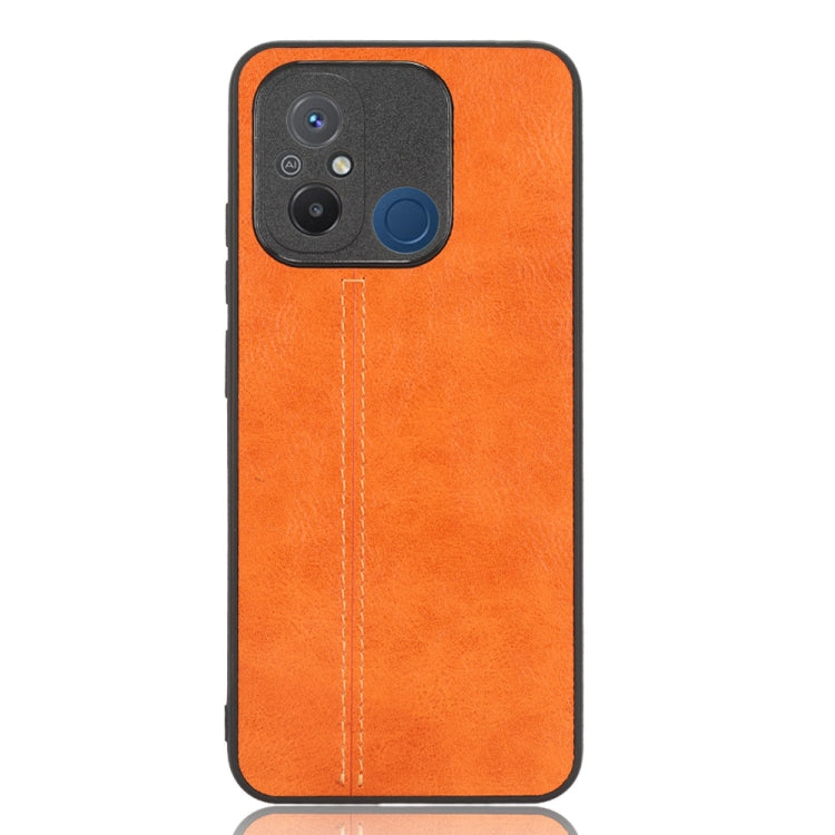Sewing Cow Pattern Skin PC + PU + TPU Phone Case For Xiaomi Poco C55/Redmi 12C/Redmi 11A 4G