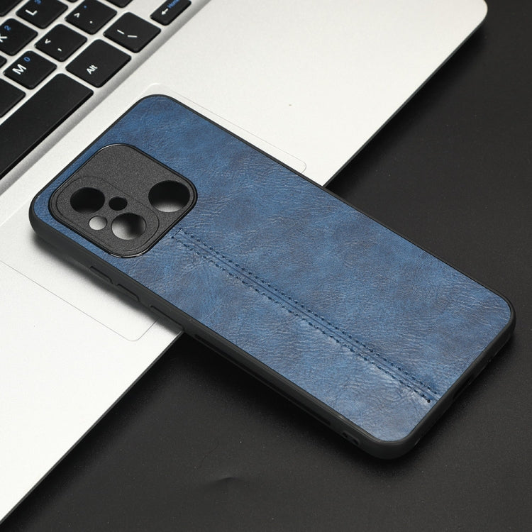 Sewing Cow Pattern Skin PC + PU + TPU Phone Case For Xiaomi Poco C55/Redmi 12C/Redmi 11A 4G