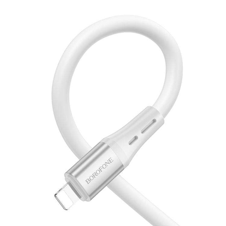 Borofone BX88 USB to 8 Pin Solid Silicone Charging Data Cable, Length:1m