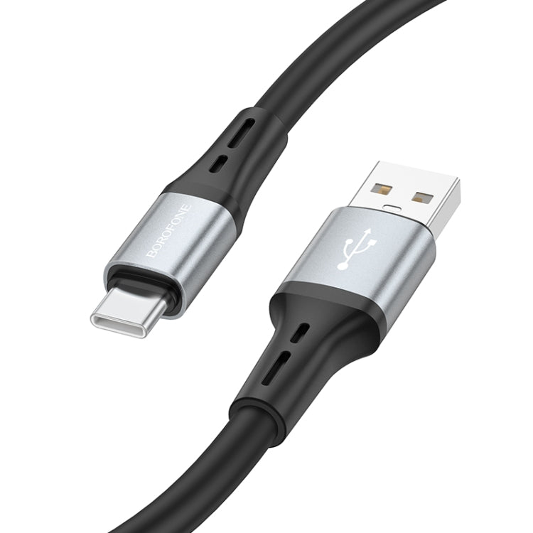 Borofone BX88 USB to Type-C Solid Silicone Charging Data Cable, Length:1m
