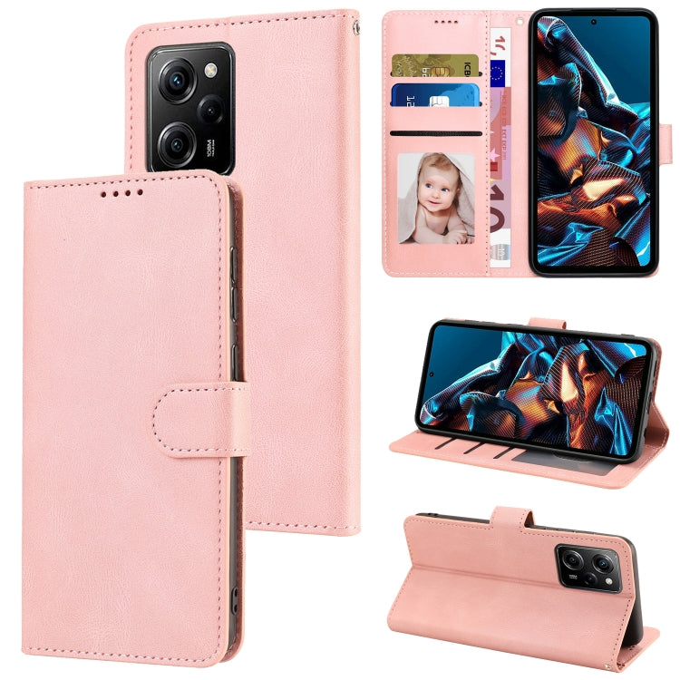 Fantasy Skin-feel Calfskin Texture Leather Phone Case for Xiaomi Redmi Note 12 Pro 5G/12 Pro Speed / Poco X5 Pro