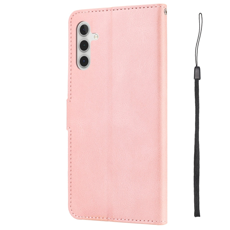 For Samsung Galaxy A24 4G Fantasy Skin-feel Calfskin Texture Leather Phone Case