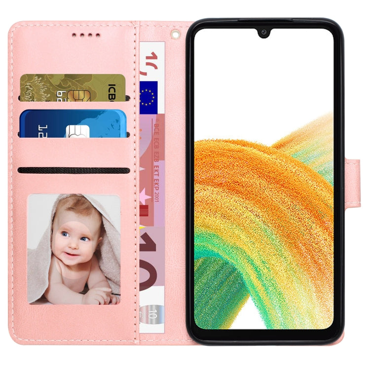 For Samsung Galaxy A24 4G Fantasy Skin-feel Calfskin Texture Leather Phone Case