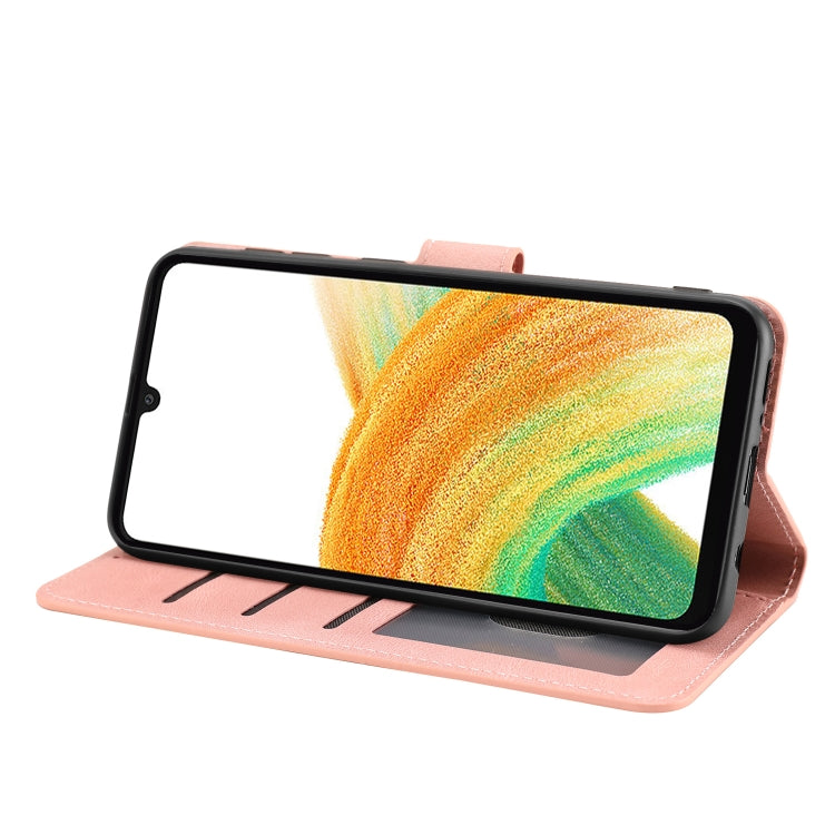 For Samsung Galaxy A24 4G Fantasy Skin-feel Calfskin Texture Leather Phone Case