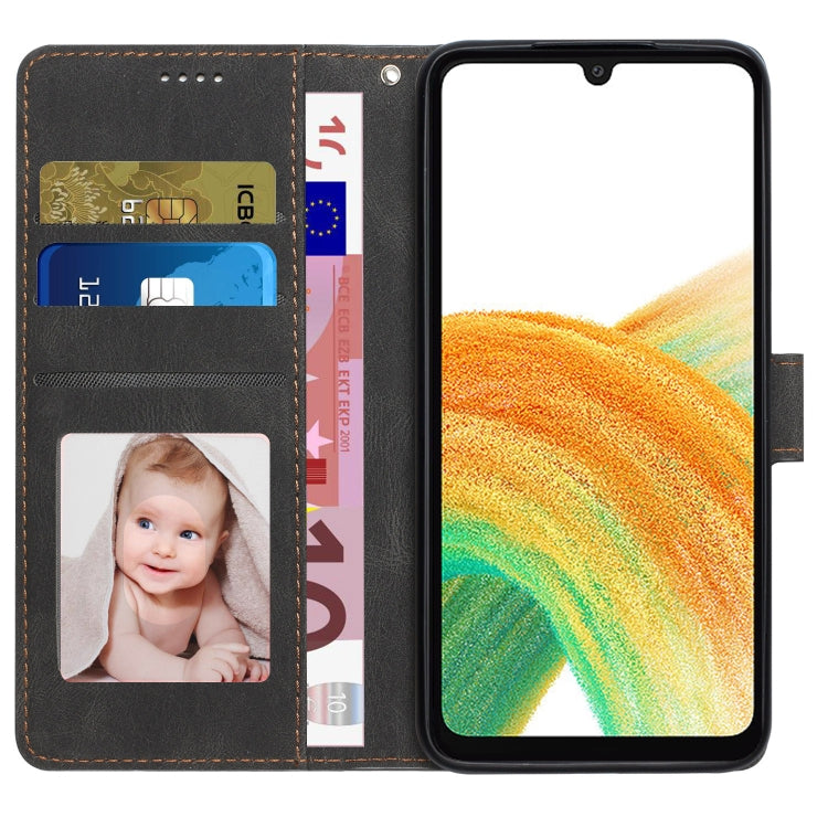 For Samsung Galaxy A24 4G Fantasy Skin-feel Calfskin Texture Leather Phone Case