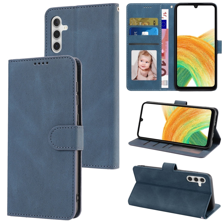 For Samsung Galaxy A24 4G Fantasy Skin-feel Calfskin Texture Leather Phone Case