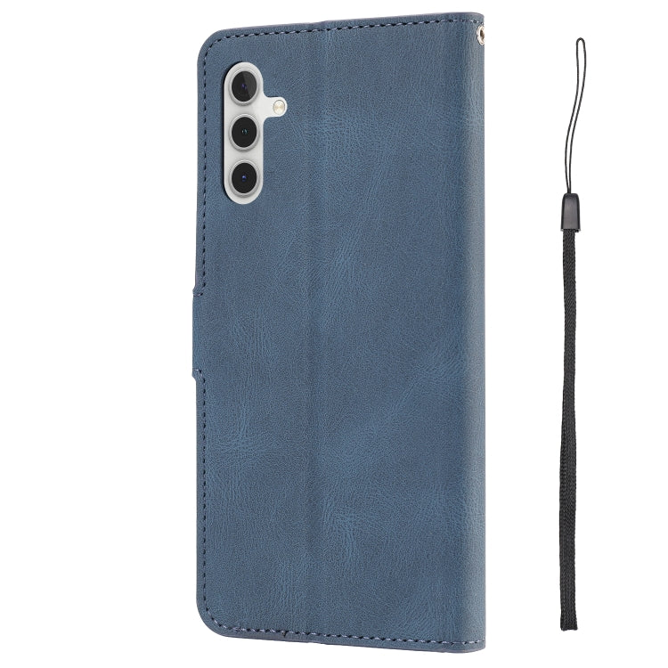 For Samsung Galaxy A34 5G Fantasy Skin-feel Calfskin Texture Leather Phone Case