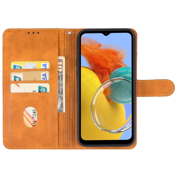 For Samsung Galaxy M14 5G Leather Phone Case