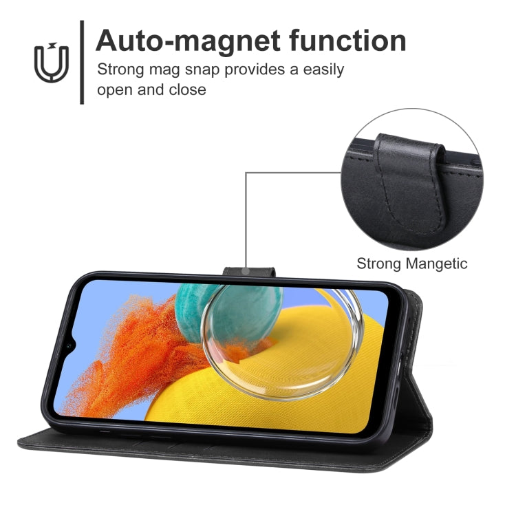 For Samsung Galaxy M14 5G Leather Phone Case