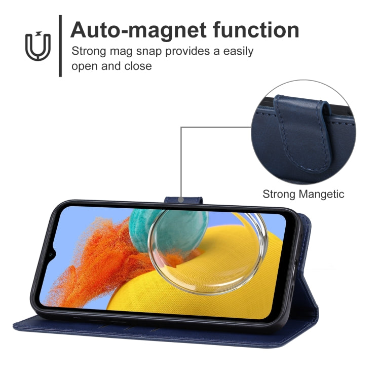 For Samsung Galaxy M14 5G Leather Phone Case