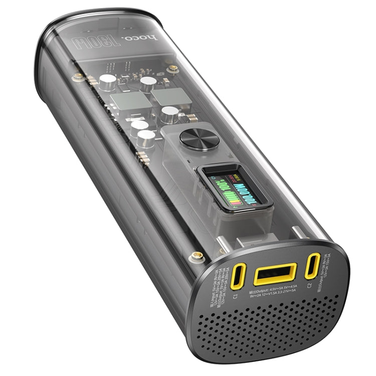 hoco Q12 Transparent Explorer Edition 20000mAh PD 130W Fast Charge Power Bank(Black)