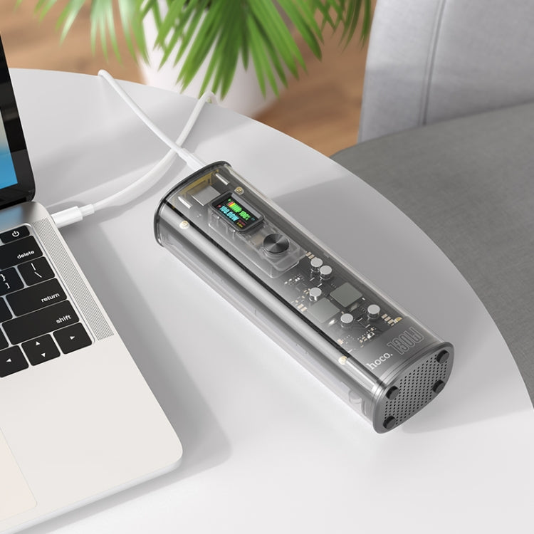 hoco Q12 Transparent Explorer Edition 20000mAh PD 130W Fast Charge Power Bank(Black)