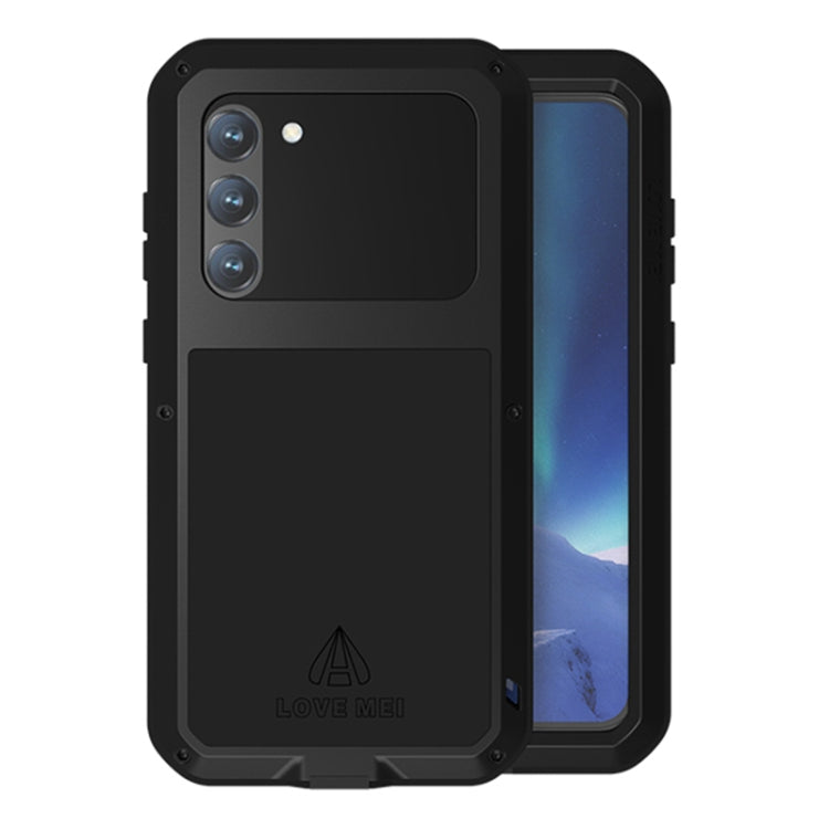 For Samsung Galaxy S23+ 5G LOVE MEI Metal Shockproof Life Waterproof Dustproof Phone Case