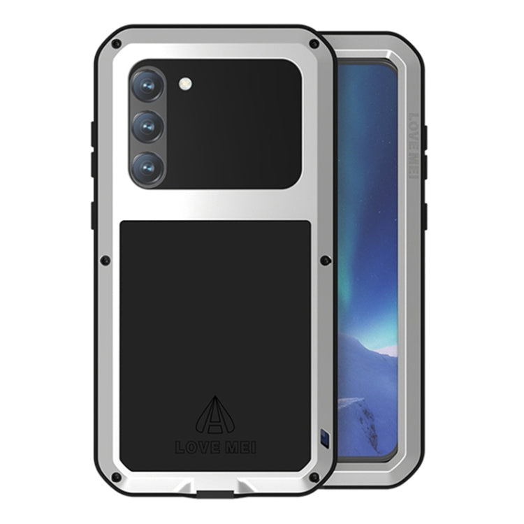 For Samsung Galaxy S23+ 5G LOVE MEI Metal Shockproof Life Waterproof Dustproof Phone Case