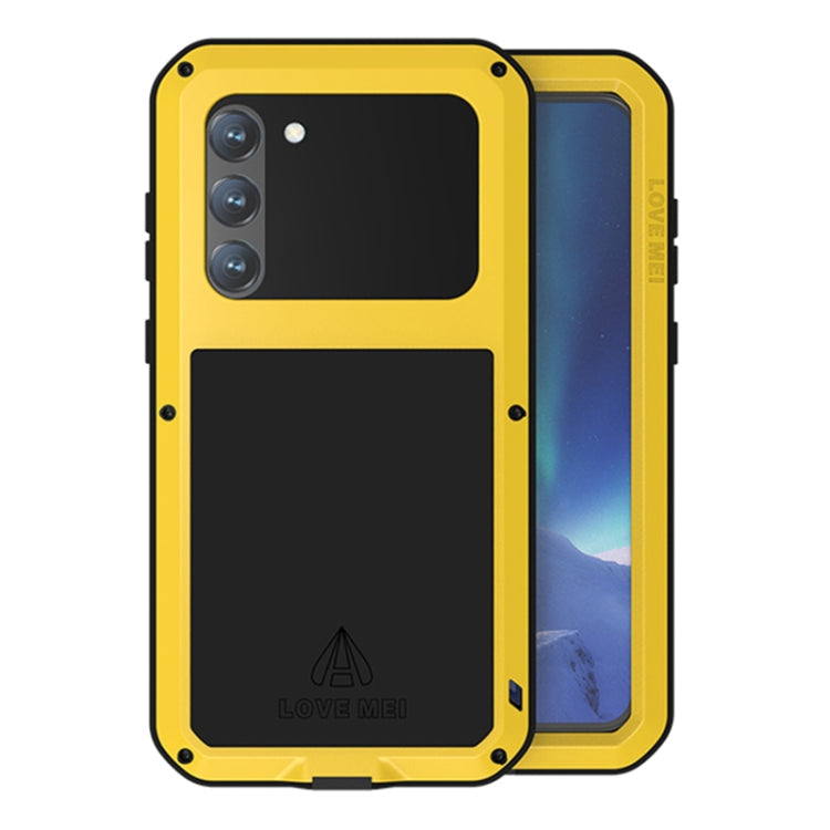 For Samsung Galaxy S23+ 5G LOVE MEI Metal Shockproof Life Waterproof Dustproof Phone Case