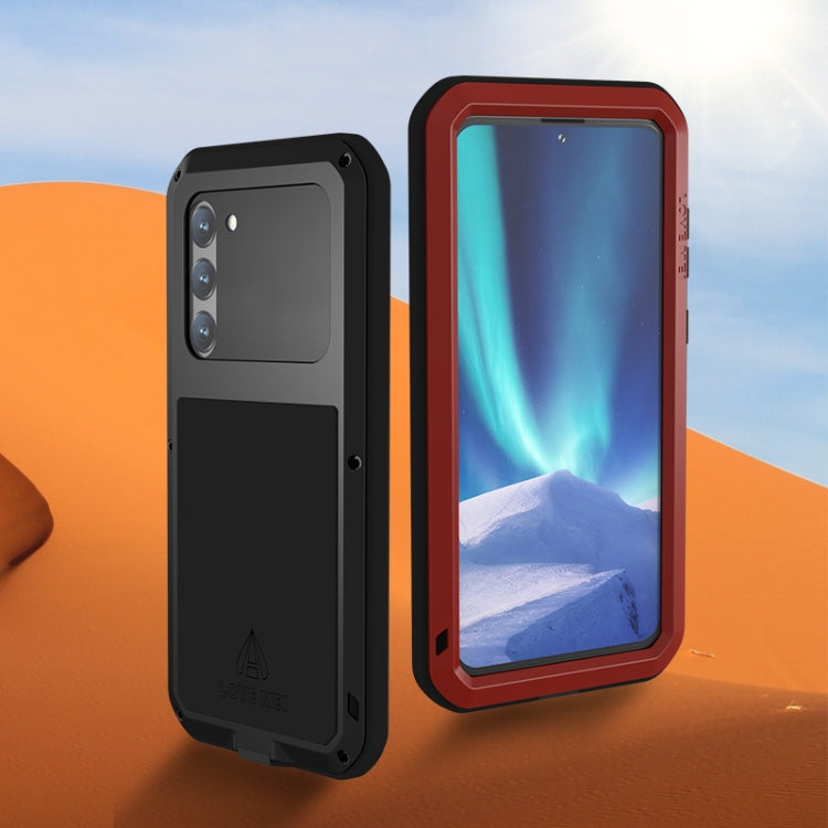 For Samsung Galaxy S23+ 5G LOVE MEI Metal Shockproof Life Waterproof Dustproof Phone Case