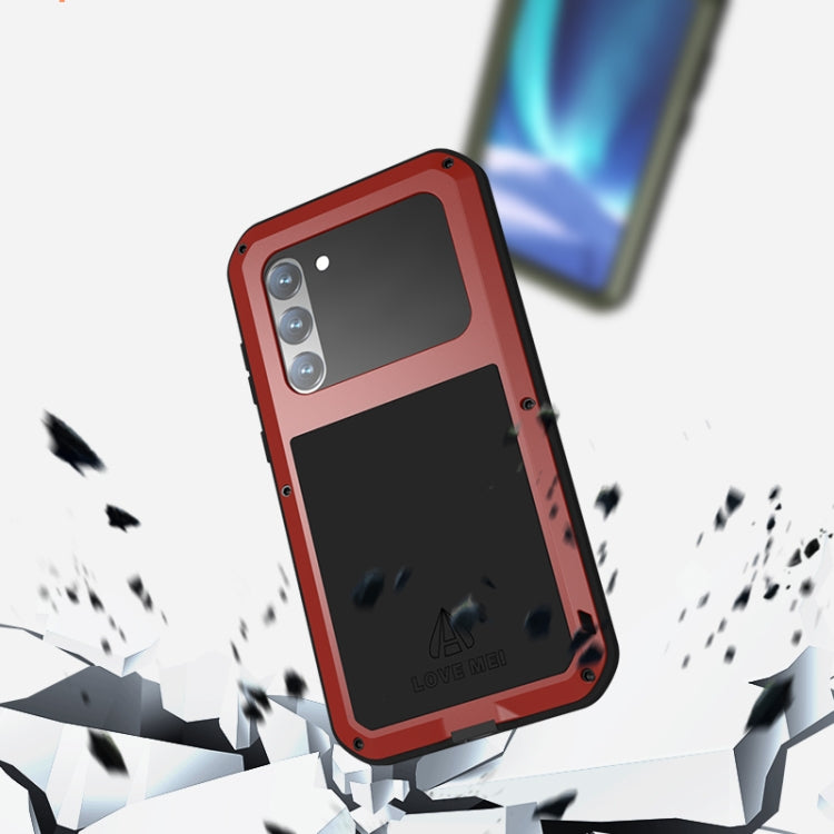 For Samsung Galaxy S23+ 5G LOVE MEI Metal Shockproof Life Waterproof Dustproof Phone Case