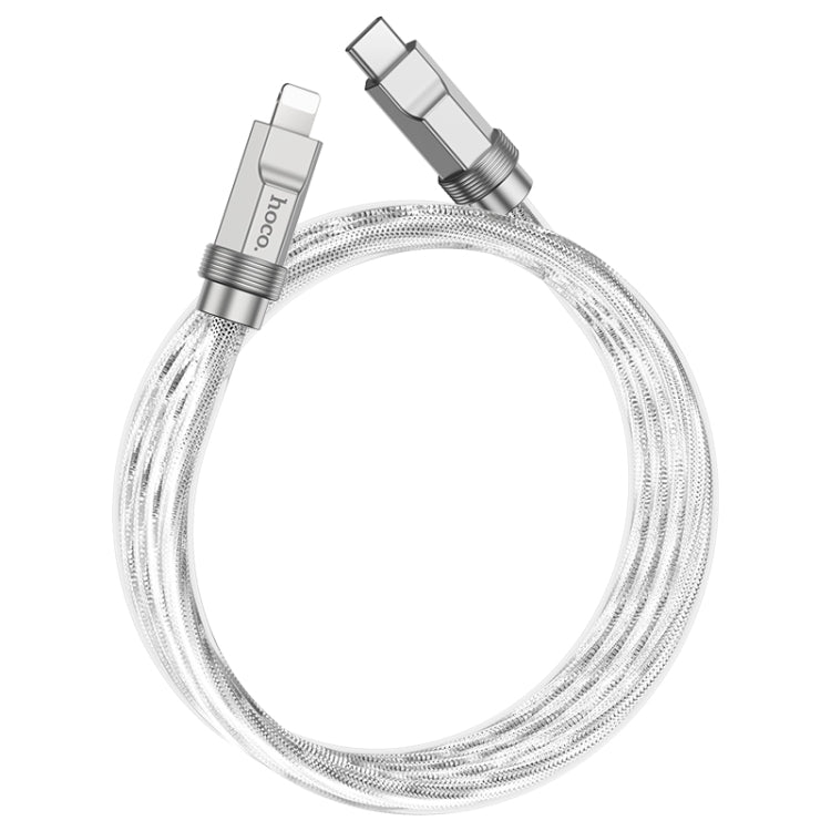 hoco U113 PD 20W USB-C/Type-C to 8 Pin Silicone Data Cable, Length: 1m