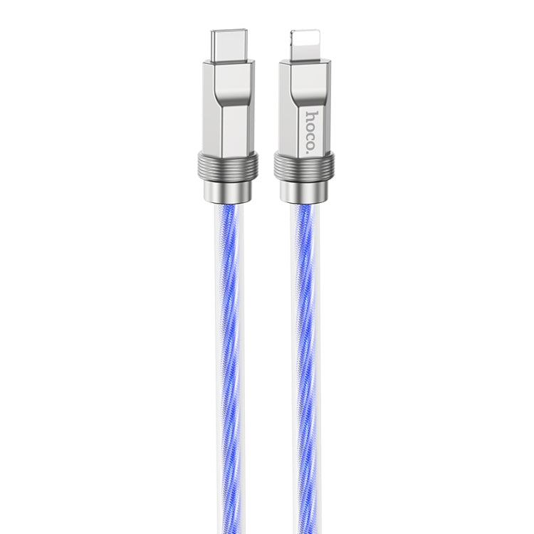 hoco U113 PD 20W USB-C/Type-C to 8 Pin Silicone Data Cable, Length: 1m