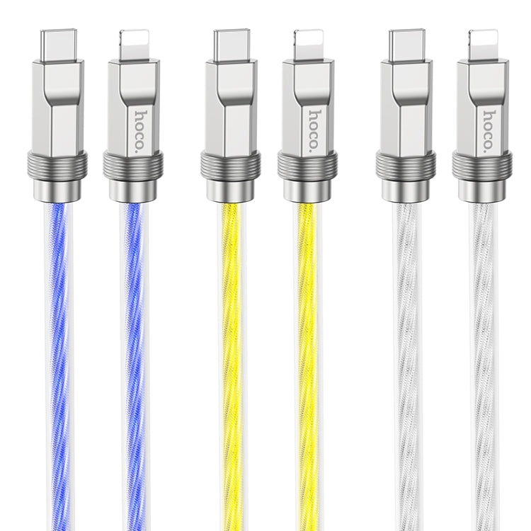 hoco U113 PD 20W USB-C/Type-C to 8 Pin Silicone Data Cable, Length: 1m