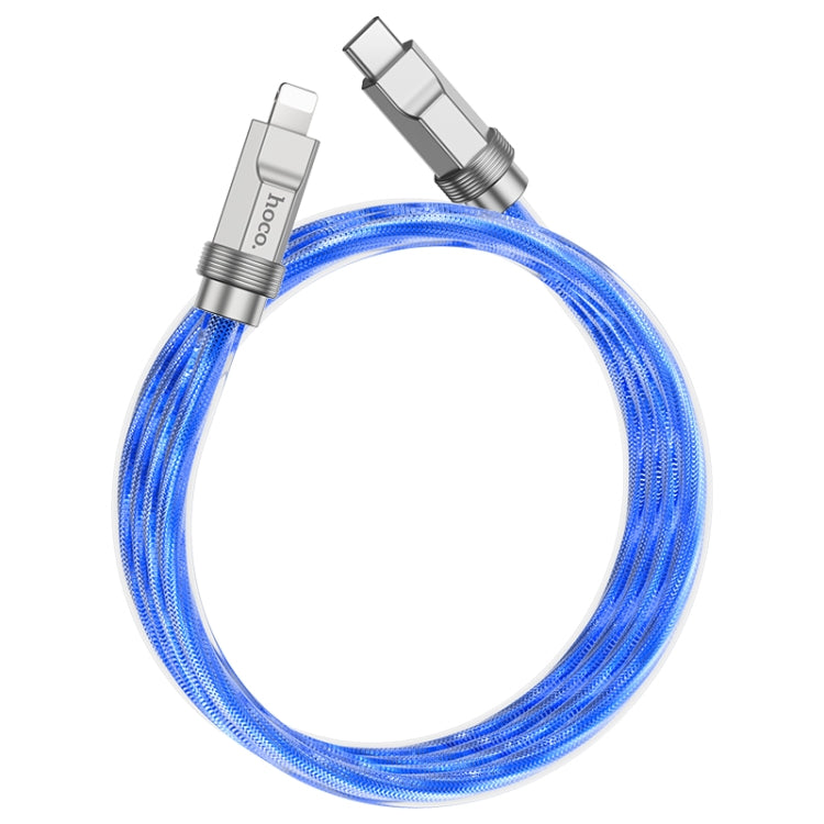 hoco U113 PD 20W USB-C/Type-C to 8 Pin Silicone Data Cable, Length: 1m