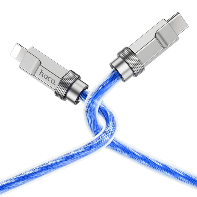 hoco U113 PD 20W USB-C/Type-C to 8 Pin Silicone Data Cable, Length: 1m
