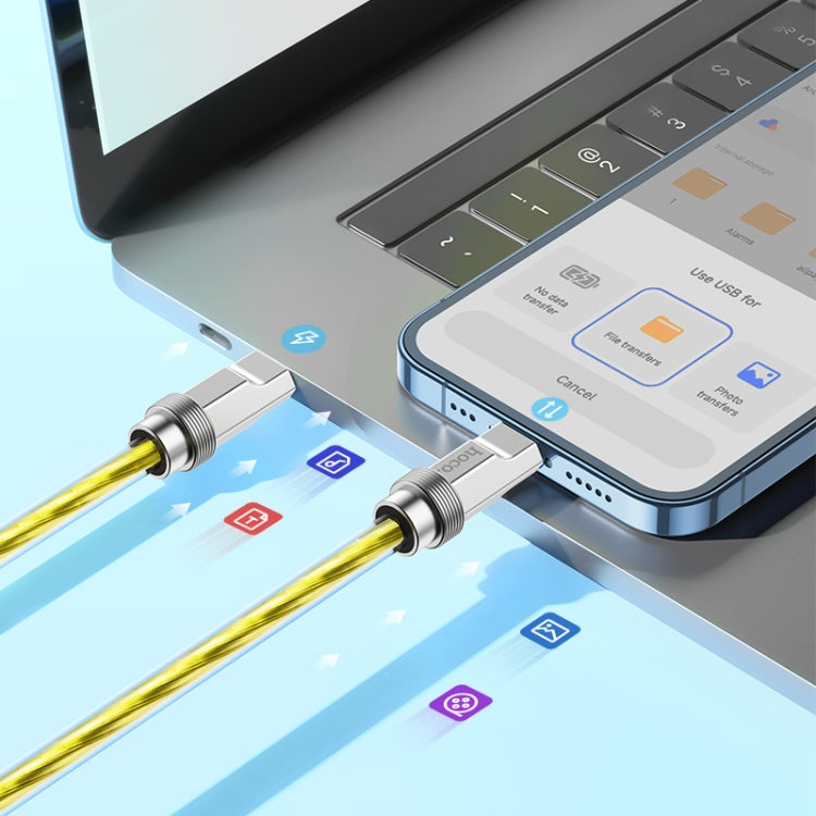 hoco U113 PD 20W USB-C/Type-C to 8 Pin Silicone Data Cable, Length: 1m