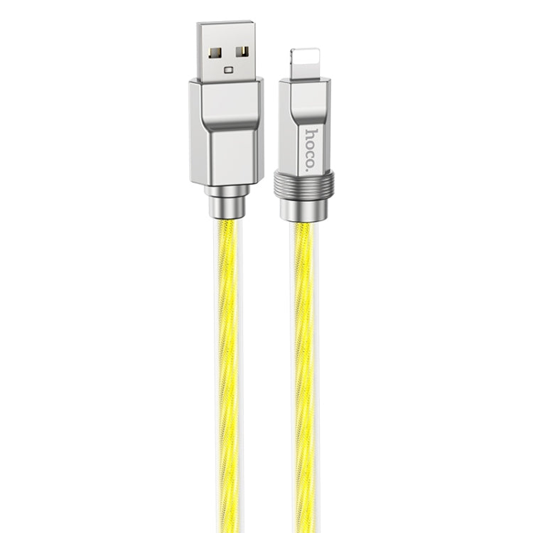 hoco U113 2.4A USB to 8 Pin Silicone Data Cable, Length: 1m