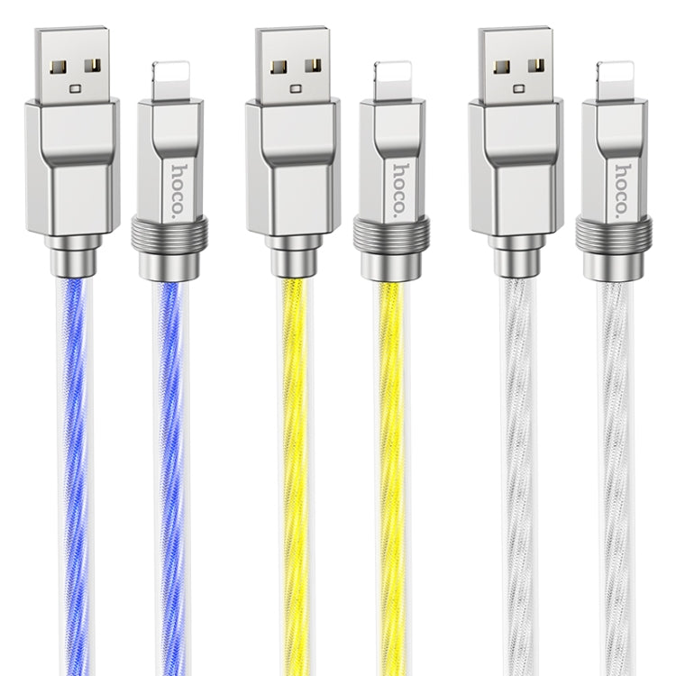 hoco U113 2.4A USB to 8 Pin Silicone Data Cable, Length: 1m