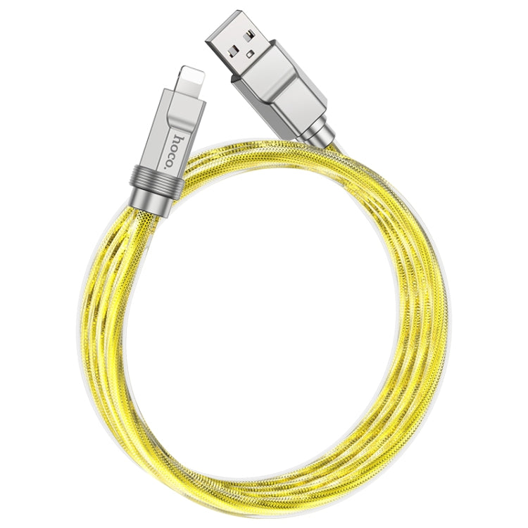 hoco U113 2.4A USB to 8 Pin Silicone Data Cable, Length: 1m