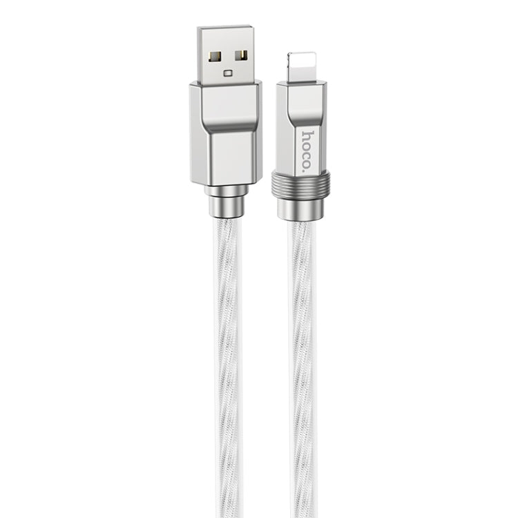hoco U113 2.4A USB to 8 Pin Silicone Data Cable, Length: 1m