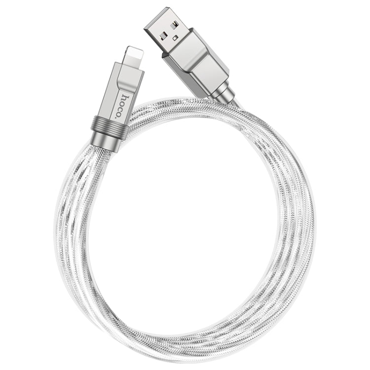 hoco U113 2.4A USB to 8 Pin Silicone Data Cable, Length: 1m