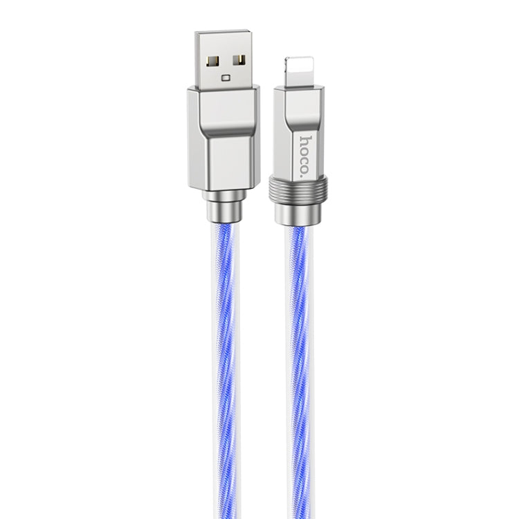 hoco U113 2.4A USB to 8 Pin Silicone Data Cable, Length: 1m