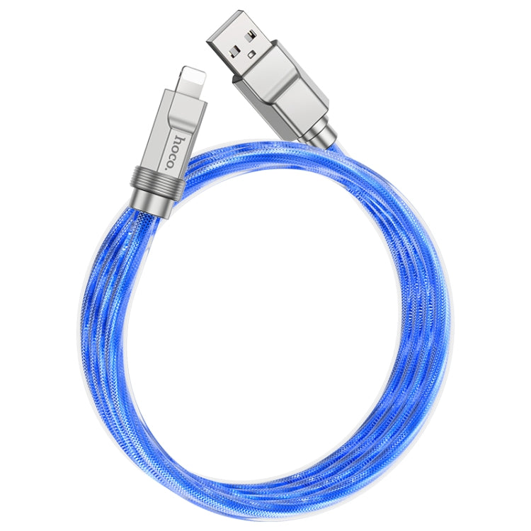 hoco U113 2.4A USB to 8 Pin Silicone Data Cable, Length: 1m