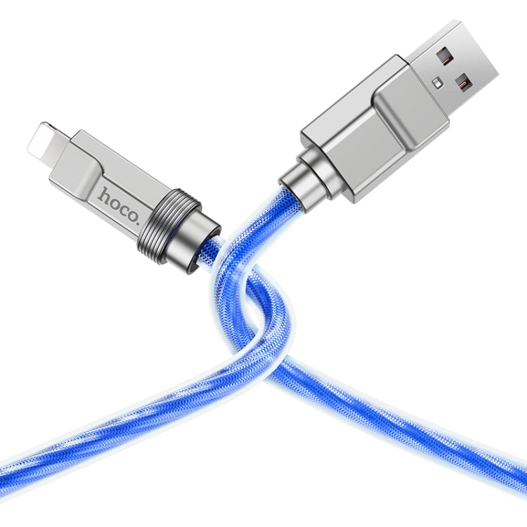 hoco U113 2.4A USB to 8 Pin Silicone Data Cable, Length: 1m