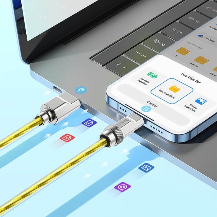 hoco U113 2.4A USB to 8 Pin Silicone Data Cable, Length: 1m