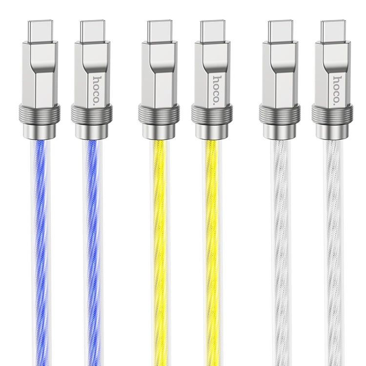 hoco U113 100W USB-C/Type-C to USB-C/Type-C Silicone Data Cable, Length: 1m