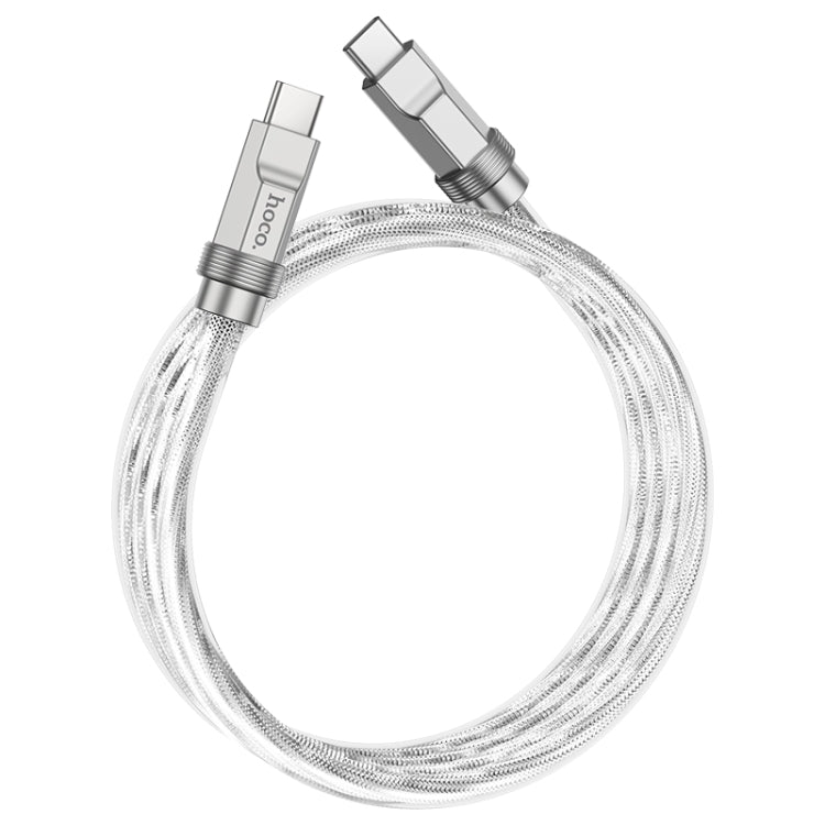 hoco U113 100W USB-C/Type-C to USB-C/Type-C Silicone Data Cable, Length: 1m