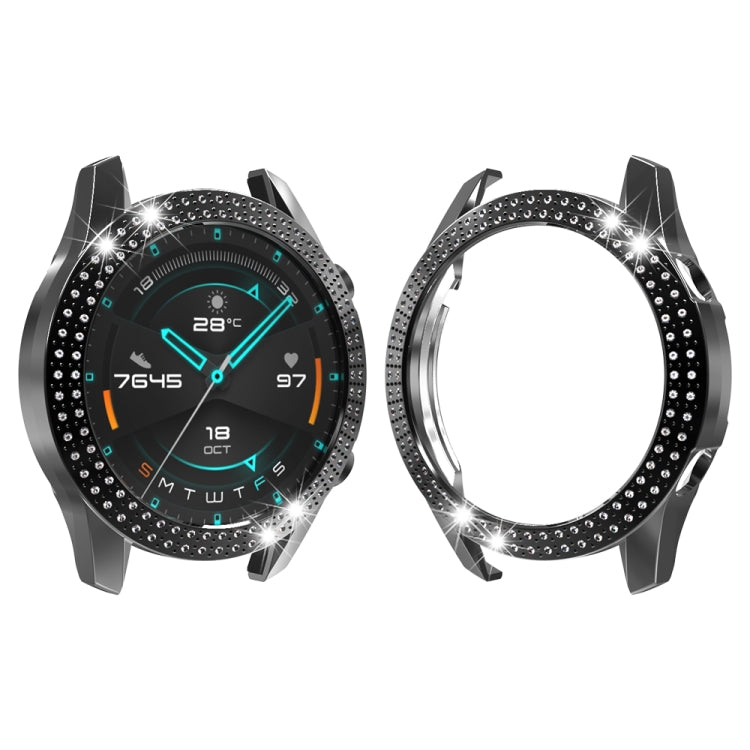 For Huawei GT2 46mm PC Double Row Diamond Watch Case