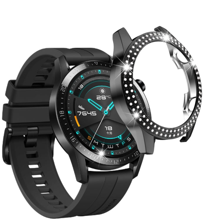 For Huawei GT2 46mm PC Double Row Diamond Watch Case
