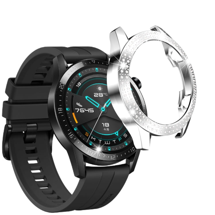 For Huawei GT2 46mm PC Double Row Diamond Watch Case