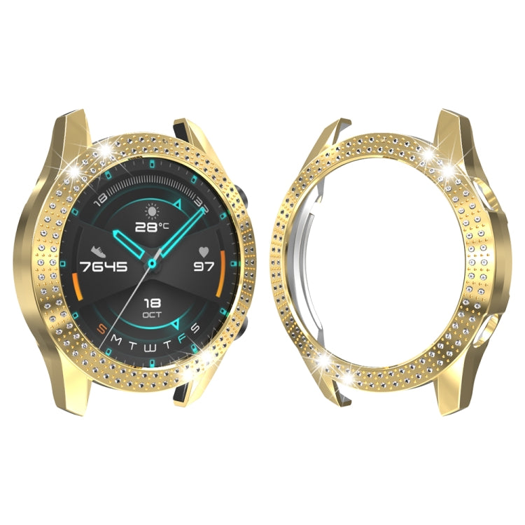 For Huawei GT2 46mm PC Double Row Diamond Watch Case