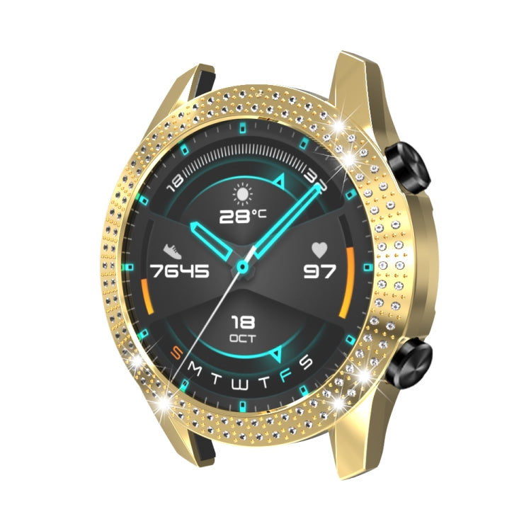 For Huawei GT2 46mm PC Double Row Diamond Watch Case