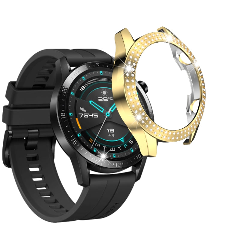For Huawei GT2 46mm PC Double Row Diamond Watch Case