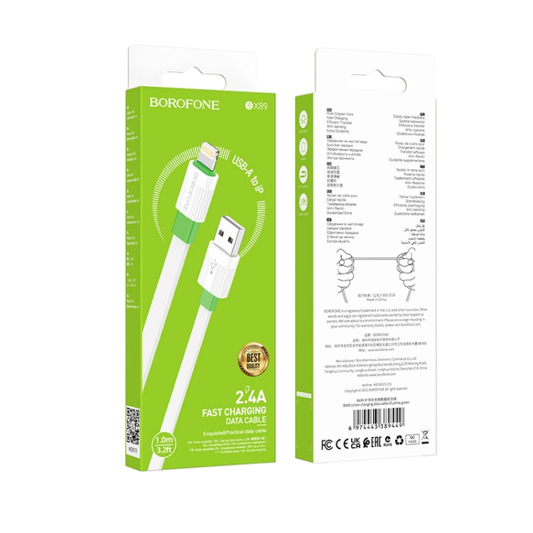 Borofone BX89 USB to 8 Pin Union 2.4A Charging Data Cable, Length:1m