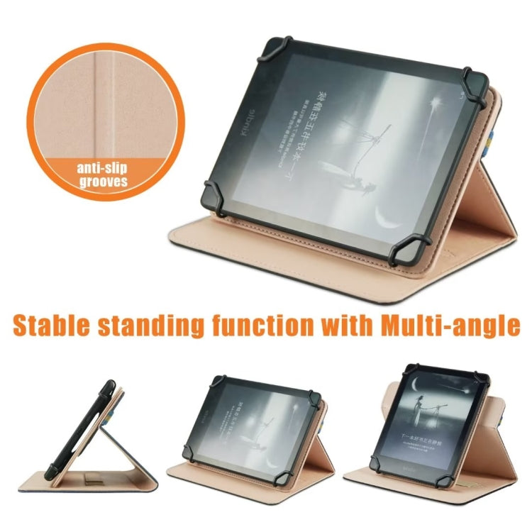 For 6 inch Rotating Universal Leather Tablet Case